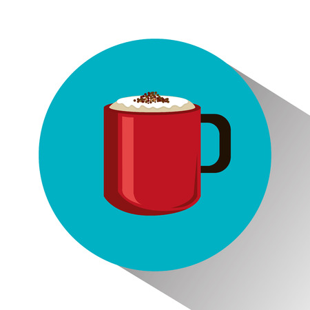 Coffee design over white background, vector illustration.のイラスト素材