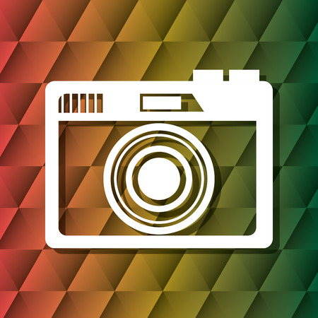 Camera design over colorful background, vector illustration.のイラスト素材