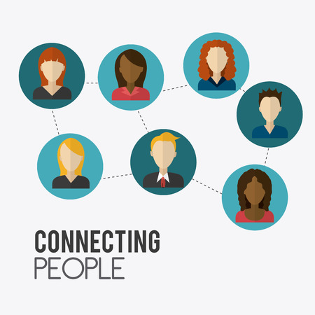 Online media design over white background ,vector illustration.のイラスト素材