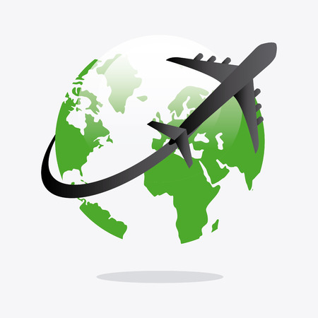 Airplane design over white background, vector illustration.のイラスト素材