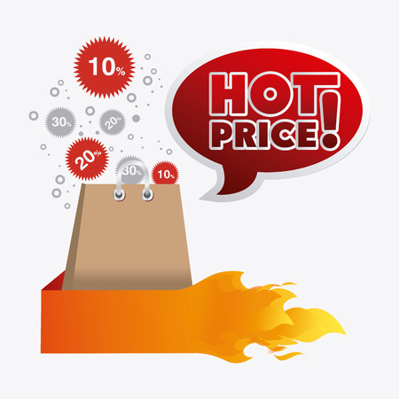 Shopping design over white background, vector illustration.のイラスト素材