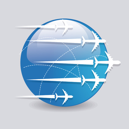 Airplane design over white background, vector illustration.のイラスト素材