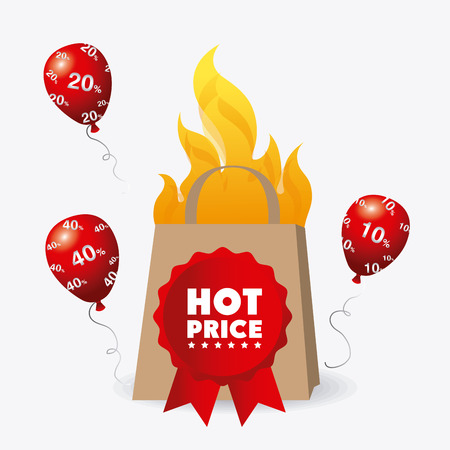 Shopping design over white background, vector illustration.のイラスト素材