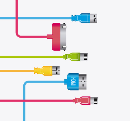 USB design over white background, vector illustration.のイラスト素材
