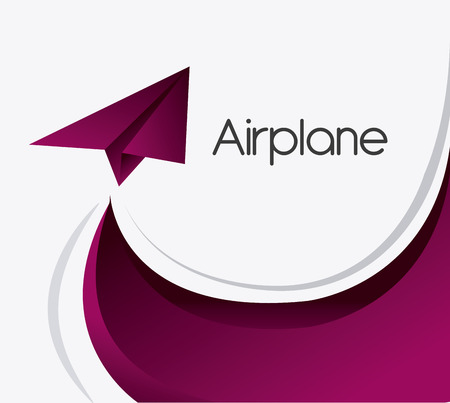 Airplane design over white background, vector illustration.のイラスト素材