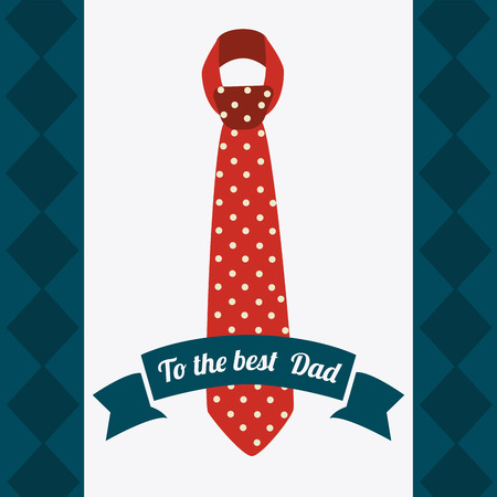 Happy fathers day card design, vector illustration.のイラスト素材