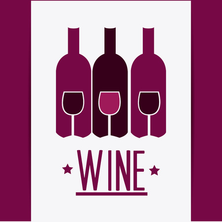 Wine design over white background, vector illustration.のイラスト素材