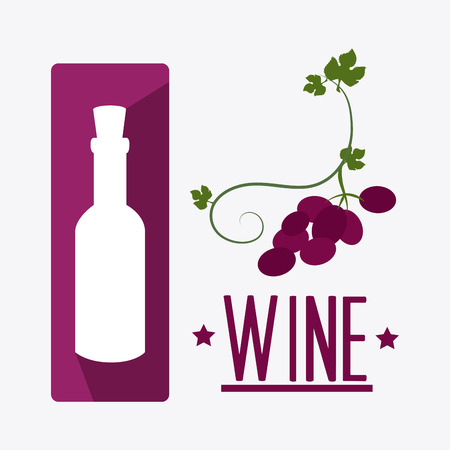 Wine design over white background, vector illustration.のイラスト素材
