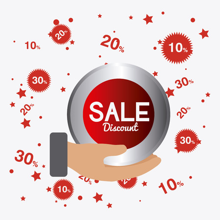 Shopping design over white background, vector illustration.のイラスト素材