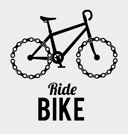 Bike design over white background, vector illustration.のイラスト素材