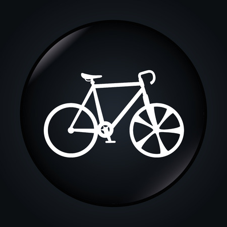 Bike design over black background, vector illustration.のイラスト素材