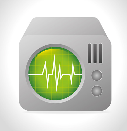 Medical design over white background, vector illustration.のイラスト素材