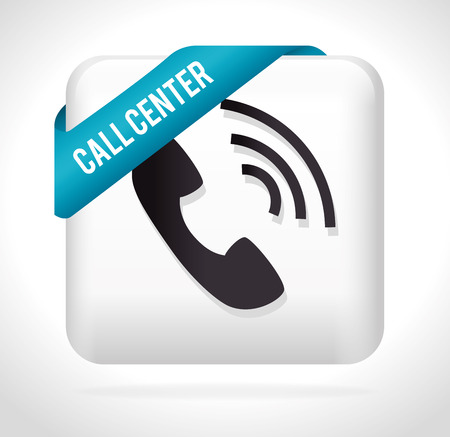 Call center design over white background, vector illustration.のイラスト素材