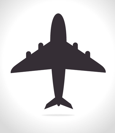Airplane design over white background, vector illustrationのイラスト素材