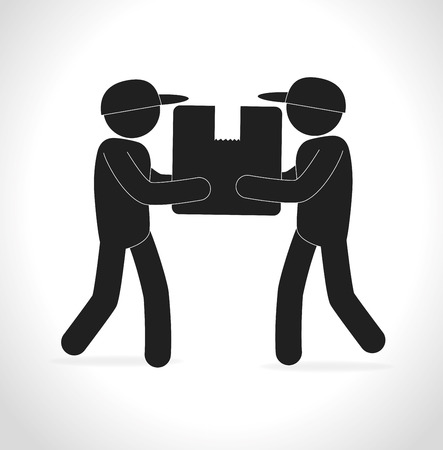 Delivery design over white background, vector illustration.のイラスト素材