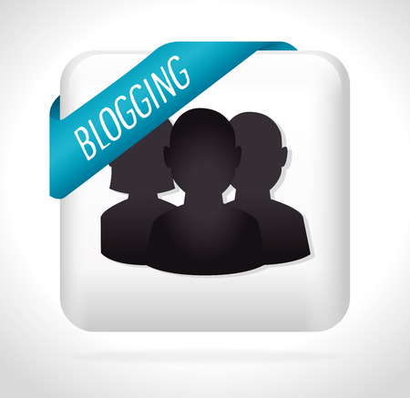 Blog design over white background, vector illustration.のイラスト素材