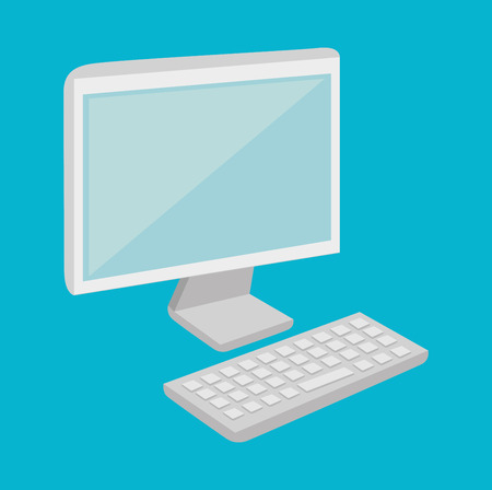 Technology design over blue background, vector illustration.のイラスト素材