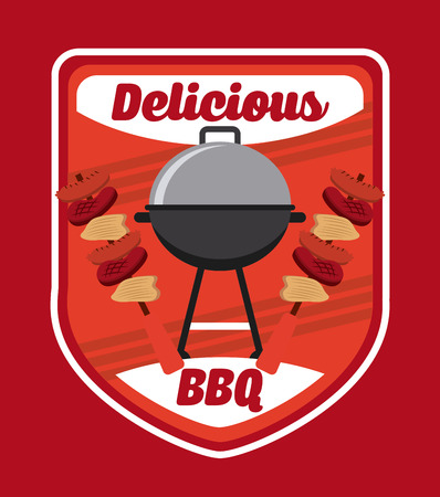 bbq menu design, vector illustration eps10 graphicのイラスト素材