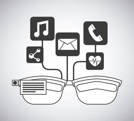 wearable technology design, vector illustration eps10 graphicのイラスト素材