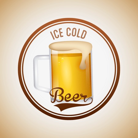 cold beer design, vector illustration eps10 graphicのイラスト素材