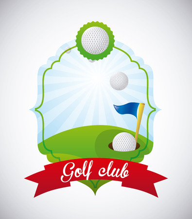 golf club emblem design, vector illustration eps10 graphicのイラスト素材