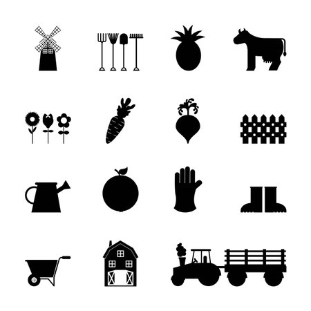 farm concept design, vector illustration eps10 graphicのイラスト素材