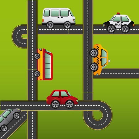road highway design, vector illustration eps10 graphicのイラスト素材