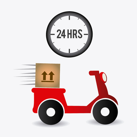 Delivery design over white background, vector illustration.のイラスト素材