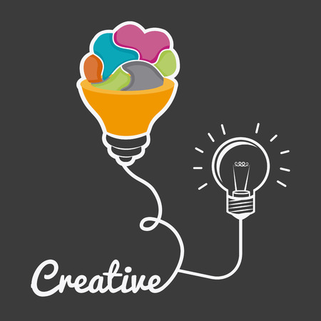 Idea design over white background, vector illustration.のイラスト素材