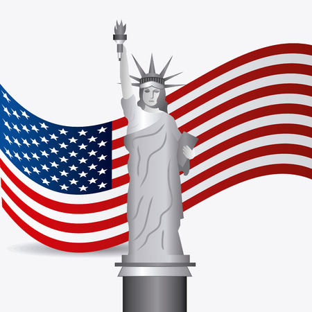 Independence day design over white background, vector illustration.のイラスト素材