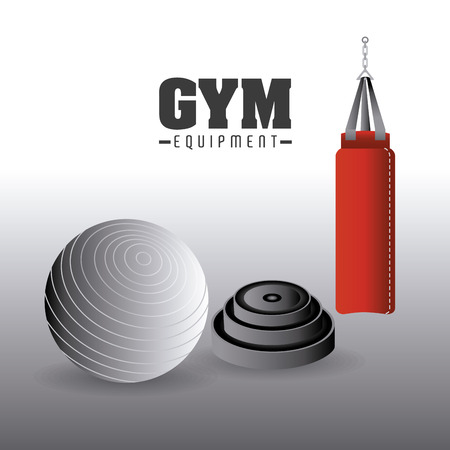 GYM design over white background, vector illustration.のイラスト素材