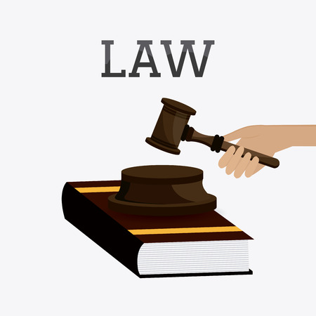 Law design over white background, vector illustration.のイラスト素材