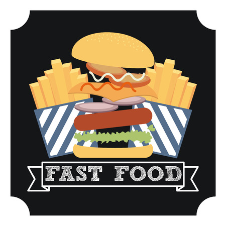 fast food design, vector illustration  graphicのイラスト素材