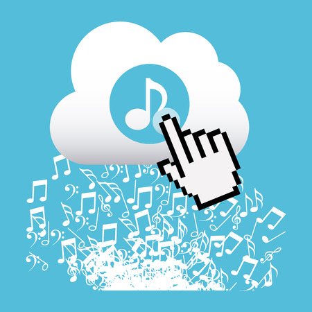 music player design, vector illustration eps10 graphicのイラスト素材