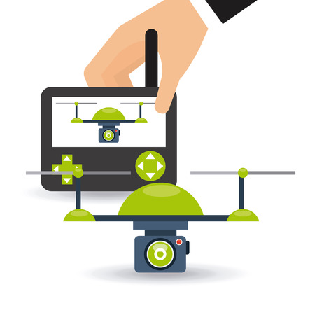 drone technology design, vector illustration eps10 graphicのイラスト素材