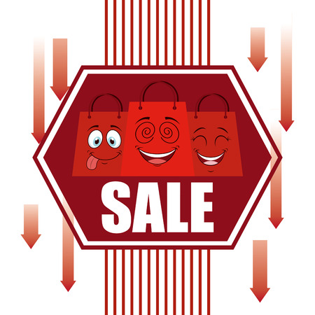 shopping poster design, vector illustration graphicのイラスト素材