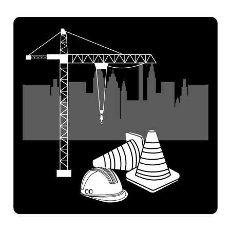 under construction design, vector illustration graphicのイラスト素材