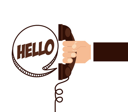 retro telephone design, vector illustration graphicのイラスト素材