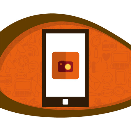 cellphone technology design, vector illustration graphicのイラスト素材