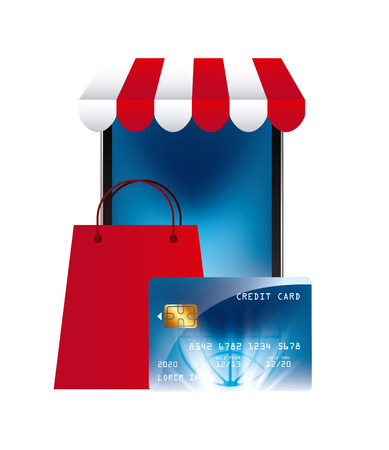 credit card design, vector illustration graphicのイラスト素材