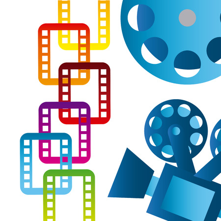 film concept design, vector illustration graphicのイラスト素材