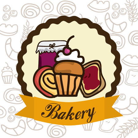 bakery shop design, vector illustration graphicのイラスト素材