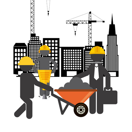 under construction design, vector illustration graphicのイラスト素材