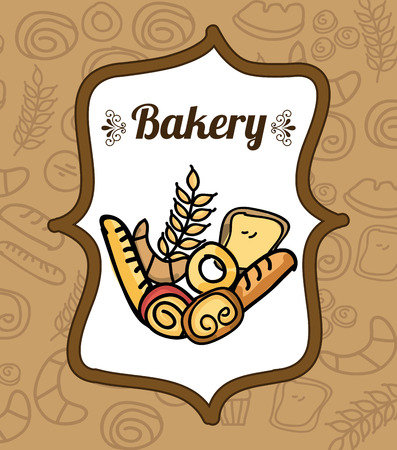 bakery shop design, vector illustration  graphicのイラスト素材