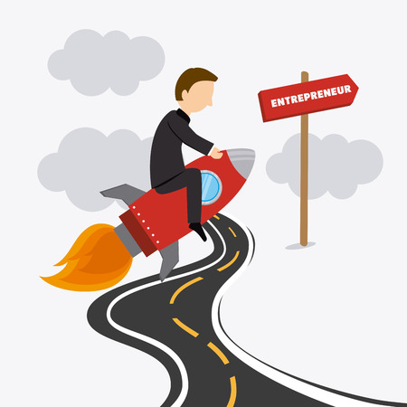 Business design over white background, vector illustration.のイラスト素材