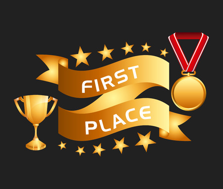 first place design, vector illustration graphicのイラスト素材