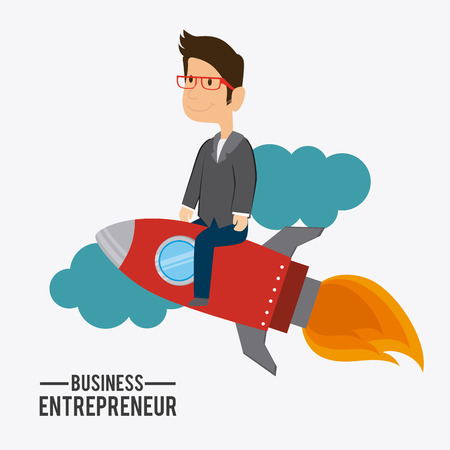 Business design over white background, vector illustration.のイラスト素材