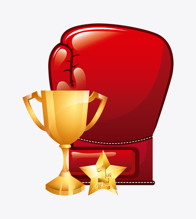 boxing sport design, vector illustration  のイラスト素材