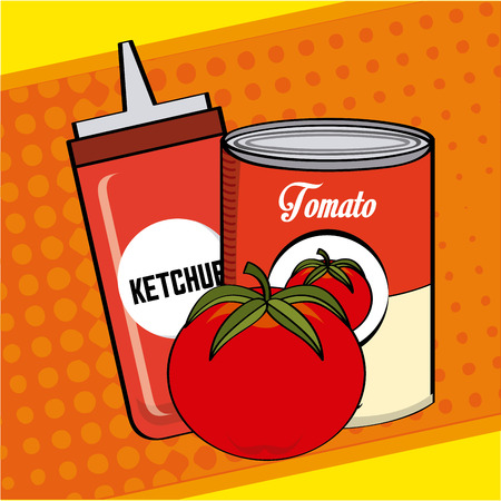 tomato product design, vector illustration  のイラスト素材