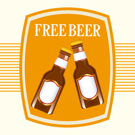 cold beer design, vector illustration   のイラスト素材